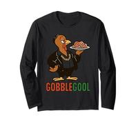 Gobblegool Gobble Italien Gobble Turquie Jour Automne Thanksgiving Manche Longue