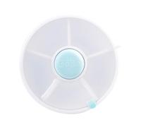 GoBe Kids Snack Spinner - Récipient à goûter réutilisable avec distributeur à 5 compartiments et couvercle, sans BPA et sans PVC, passe au lave-vaisselle, sans déversement, étanche