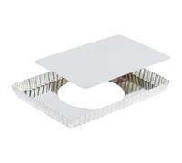 Gobel 125810 Tarte Rectangulaire Fond Mobile Fer Blanc