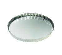 Gobel Tourtière 126340 ronde cannelée fond fixe fer blanc 80 x 150 cm