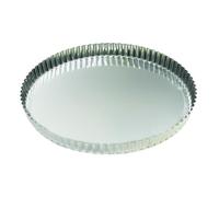 Gobel 126342 Tourtière Rond Cannelé Fond Fixe Fer Blanc