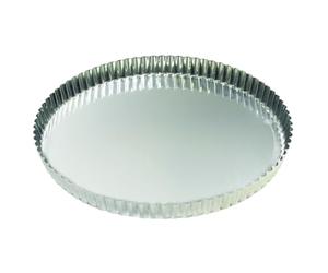 Gobel 126350 Tourtière Rond Cannelé Fond Fixe Fer Blanc
