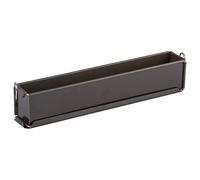 Gobel 219740 Moule à Pâté Long Uni Anti-Adhérent à Charnières Fond Démontable 50*8 cm