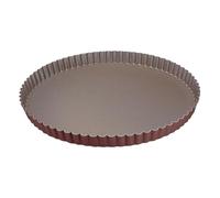 Gobel Moule tourtière ronde 226342 – Cannelée, fond fixe anti-adhérent