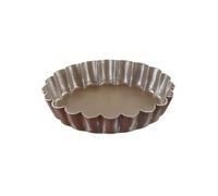 Gobel 270171 Boîte de 6 Tartelettes Rondes Cannelées Anti-Adhérent fond fixe Ø 10 cm, Brown