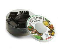 LOUIS TELLIER - 60 Moules à Petits Fours Anti Adhérent - 5 x 12 modèles - Démoulage Rapide et Parfait - Excellente conductivité thermique - Fabriqué en France, Marron