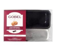Gobel - 726630 - Lot de Moules A Cake REVETEMENT Anti Adherent Bords Droits 10 x 3,8 x 3,5 cm