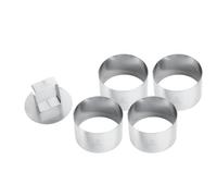 Gobel 813850 Boîte de 4 Découpoirs + Emporte-pièces Cercles Rond Inox