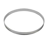 Gobel 824994 Cercle à Tarte Inox bords roulés 32 cm, Silver