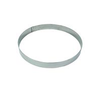Gobel - Cercle à Mousse en INOX Ø 24 cm - Cercle à Pâtisserie en INOX - Hauteur 4,5 cm - Démoulage Rapide et Parfait - Qualité Supérieure - Fabriqué en France