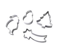 Gobel 877310 Boîte de 4 Nonnettes Forme Noël INOX