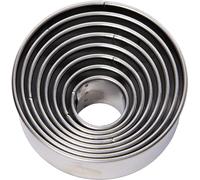 Gobel 880101 Boîte de 8 Découpoirs Rond Uni INOX