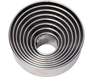Gobel 880101 Boîte de 8 Découpoirs Rond Uni INOX