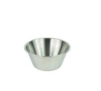GOBEL - Bassine à Pâtisserie Fond Plat en Inox 32 cm - Bol à Mélanger Professionnel - Grande Capacité pour Cuisine et Pâtisserie - Résistant et Durable - Compatible Lave-Vaisselle