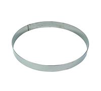 Gobel - Cercle à Mousse en INOX Ø 28 cm - Cercle à Pâtisserie en INOX - Hauteur 4,5 cm - Démoulage Rapide et Parfait - Qualité Supérieure - Fabriqué en France