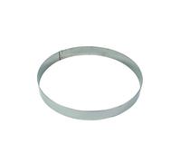 Gobel - Cercle à Mousse Inox Ø22 cm - Hauteur 4,5 cm - Épaisseur 10/10 - Moule Cercle Professionnel pour Entremets, Tartes, Cheesecakes - Fabrication Française