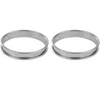 Gobel - Cercle à Tarte en INOX Ø 14 cm - Cercle à Pâtisserie Bords roulés - Hauteur 2,7 cm - Démoulage Rapide et Parfait - Qualité Supérieure - Fabriqué en France (Lot de 2)