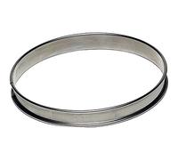 Gobel - Cercle à Tarte en Inox Ø 22 cm - Cercle à Pâtisserie bords roulés - Hauteur 2 cm - Démoulage Rapide et Parfait - Qualité Professionnelle - Fabriqué en France