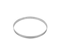 Gobel - Cercle à Tarte en INOX Ø 24 cm - Cercle à Pâtisserie Bords roulés - Hauteur 2,7 cm - Démoulage Rapide et Parfait - Qualité Supérieure - Fabriqué en France