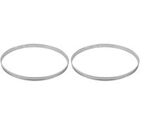 Gobel - Cercle à Tarte en INOX Ø 30 cm - Cercle à Pâtisserie Bords roulés - Hauteur 2 cm - Démoulage Rapide et Parfait - Qualité Supérieure - Fabriqué en France (Lot de 2)