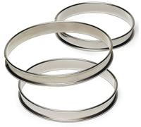 Gobel - Cercle à Tarte en INOX Ø 10 cm - Cercle à Pâtisserie Bords roulés - Hauteur 2,7 cm - Démoulage Rapide et Parfait - Qualité Supérieure - Fabriqué en France