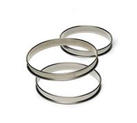 Cercle à tarte haut Bords Roulés Inox GOBEL H27 D260