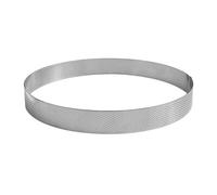 Cercle à tarte Inox perforé GOBEL H 35 mm D 240 mm