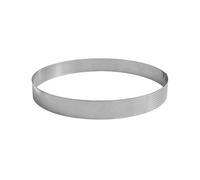 GOBEL - Cercle à Tarte Perforé - Cercle à Patisserie Perforé - INOX - Ø 18 cm - Hauteur 3,5 cm - Qualité professionnelle - Fabriqué en France