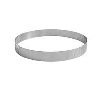 GOBEL - Cercle à Tarte Perforé - Cercle à Patisserie Perforé - INOX - Ø 20 cm - Hauteur 3,5 cm - Qualité professionnelle - Fabriqué en France