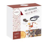 Gobel - Kit 1001 tartes - 1 Tourtière ronde cannelée Ø 28 cm - 6 Tartelettes rondes cannelées Ø 10 cm - 1 Pèle-pommes La Bonne Graine