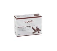 GOBEL - Lot de 10 Cartouches de gaz N₂0 pour siphons - Réussissez des Sauces Crèmes Chantilly Mousses Chaudes ou Froides - Recharges universelles - Acier 100% recyclable