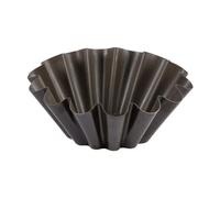 Moule à brioche - GOBEL - Grosses côtes - Ø22cm - Fond plat - Acier anti-adhèrent - Ø220/99 mm h87 mm - Marron