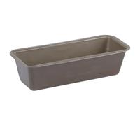 GOBEL - Moule à cake embouti - Acier - Revêtement antiadhérent bicouche - 26 x 9,5 x 7,5 cm, Marron