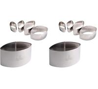 Gobel - Moule à Calisson - inox - 45 x 28 x 30 mm - Fabriqué en France (Lot de 2)