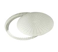 GOBEL Moule à tarte 30 cm fond mobile perforé 126445