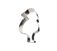 Gobel - Nonnette Père Noël - Emporte-pièces en Inox - 12 x 6,5 x 3 cm - Découpe Precise et Soignée - Ustensile Professionnel - Fabrication Française