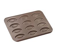 GOBEL - Plaque 12 Barquettes - 32x23,5x0,7 cm - Biscuits Pâtisserie - Acier - Revêtement Antiadhérent Bicouche Garanti sans PFAS - Qualité Professionnelle - Fabriqué en France