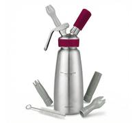 GOBEL - Siphon de cuisine professionnel INOX - Siphon chantilly cuve et tête INOX - 0.5L - Qualité professionnelle (conforme NF D21-901)