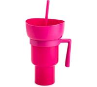 Gobelet 2 en 1 pour collations et boissons, gobelets réutilisables en plastique multi-fonctions avec bol empilable pour événements, fêtes et cadeaux