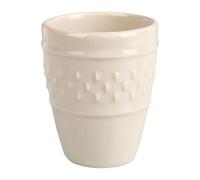 Gobelet 9 aïence Gamme GRAIN DE RIZ Ø 5.5 cm H 7 cm Coloris Beige