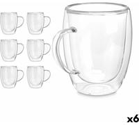 Gobelet à anse Vivalto OCT-DG2225L Transparent 340 ml (6 pièces)