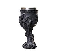 Gobelet à bière rétro | Goblet gothique en forme de griffe de dragon 3D, verre à bière, whisky, champagne, verre à bière, verre à bière, verre à champagne, résine d'acier inoxydable, Saint Graal