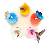 Gobelet à Boire pour Abeilles, Tasse à Boire Aux Insectes coloré, Tasses d'Abeilles pour Décoration de Jardin, Places Sûres pour Les Insectes, les Pollinisateurs Assoiffés ont Besoin d'une Boisson - B