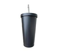 Gobelet à café de voyage isotherme en acier inoxydable de 500 ml avec couvercle anti-éclaboussures et paille pour le style de vie en déplacement, la maison, l'école, le bureau et les activités