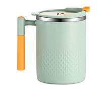 Gobelet à café isotherme - 450 ml - Double paroi isotherme - Insert intérieur en acier inoxydable avec couvercle - Gobelet de voyage scellé sous vide - Couvercle anti-fuite pour boissons chaudes et