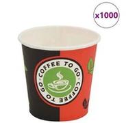 Gobelet à café jetable 1000 pcs Papier 120 ml (4 oz) Multicolore G