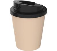 Gobelet à café"Premium Deluxe" - Gobelet isotherme sans BPA en bioplastique avec fermeture 2K - 250 ml Gobelet isolant To-Go Germany - abricot