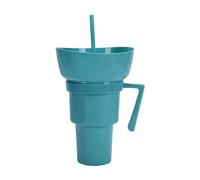 Gobelet à collation - Tasse avec bol à collation | Tasse à boisson et à goûter | Anti-éclaboussures anti-fuite pour adultes et - Pour le voyage, le cinéma, la maison, le voyage et les