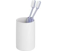 WENKO Porte brosse à dents, gobelet salle de bain Polaris, Céramique, ø7,5x11 cm, Blanc