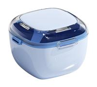 Gobelet à dents, récipient de nettoyage avec panier à tamis, gobelet de bain portable, idéal pour les prothèses dentaires, bijoux, rangement d'objets, plus durable et facile à utiliser